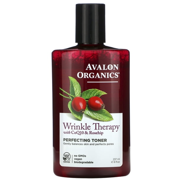Avalon Organics Wrinkle Therapy, With CoQ10 & Rosehip, Perfecting Toner