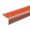 Orange, variant on dianhelloya Heavy-Duty PVC Stair Nosing with Super Anti-Slip Stripe, Self-Adhesive L-Shaped Step Edge Trim, Waterproof & Sunproof Safety Protector for Stairs, Steps