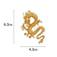 thumbnail image 5 of Eoperou Enamel Dripping Oil Brooch Chinese Landing Dragon Domineering Mighty Men's And Women's Coat Brooch Accessories, 5 of 7