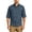 Blue, variant on JTSRKL Cargo Safari Shirt for Men Quick Dry Button Down Long Sleeve Outerwear Fishing Hiking Stretchy Breathable Casual Daily TopS