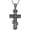Silver, variant on Eastern Orthodox Cross Necklace for Men Women Retro Religious Jesus Crucifix Byzantine Cross Christian Pendant Jewelry Gift
