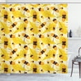 thumbnail image 1 of Ambesonne Autumn Shower Curtain, Fall Season Oak Leaf Acorns, 69"Wx75"L, Yellow Cream Brown, 1 of 3