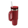 thumbnail image 5 of Ozark Trail 30 oz Stainless Steel Insulated Tailgating Tumbler with Handle, Dark Red, 5 of 10