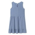 thumbnail image 1 of facefd Robe Femme à Pois Sans Manches Vêtements Ample Robe Débardeur à Volants Bleu Clair S, 1 of 6