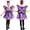 Purple, variant on Joyfy Butterfly Costume for Toddler Girls, Orange Wings Headdress Set for Halloween Party, Ages 3-4
