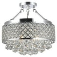 thumbnail image 2 of The Lighting Store Candice Chrome and Crystal Semi Flush Mount Chandelier, 2 of 3
