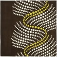 thumbnail image 6 of SAFAVIEH Soho Hudson Geometric Dotted Wool Area Rug, Brown/Beige, 2' x 3', 6 of 9