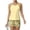 Ginger, variant on Tankini Swimsuits for Women Sunflower Print Drawstring Crew Neck Sports Bathing Suit Beach Summer Two Piece Swimsuit Yellow S