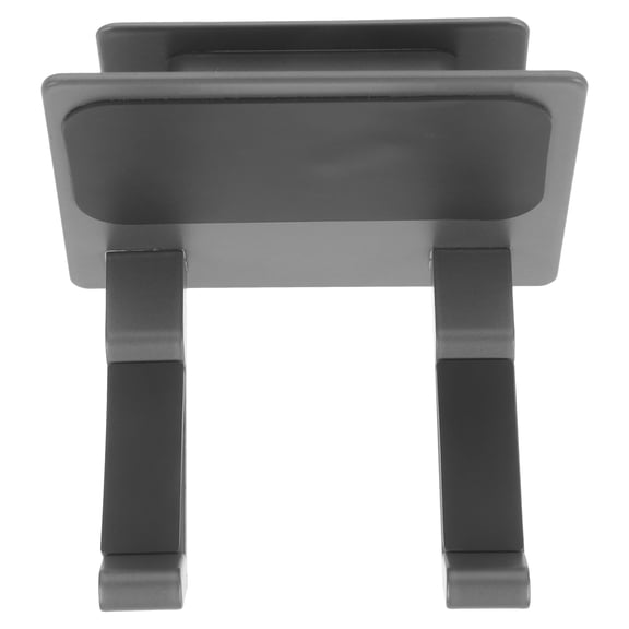 BESTYASH Wall Mounted Hair Dryer Holder in Grey Aluminum, Bathroom Hair Tool Organizer for Home and Salon Use