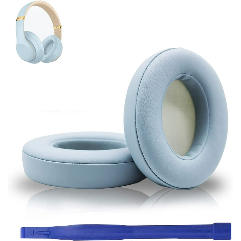 Adhiper Replacement Earpads Ear Cushions Pads Muffs Compatible with Beats by Dr.Dre Studio 2 Studio 3 B0500 B0501 Wireless Over Ear Headphones Crystal Blue Walmart