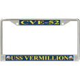 thumbnail image 1 of USS Vermillion CVE-52 License Plate Frame, 1 of 1