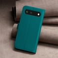 thumbnail image 6 of SaniMore Case for Google Pixel 7 (6.3" 2022), PU Leather Flip Folio Book Protective Cover with Cash Pocket Magnetic Clasp Credit Card Holder Kickstand Men Women TPU Shockproof Wallet Shell, Green, 6 of 11