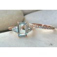 thumbnail image 2 of HeartsAndYou 2.7ct Natural Blue Aquamarine Engagement Ring Bridal Set 14k SOLID Rose Gold, 2 of 9