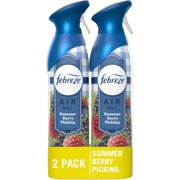 Air Freshener Spray, Odor-Fighting Room Spray, Summer Berry Picking Scent, 8.8oz, 2 Count