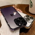 thumbnail image 2 of Luxury Plating Clear Phone Case For IPhone 15 14 11 12 13 14 Pro Max Mini XS X 15 Plus Silicone Soft TPU Lens film Protect Cover RJ RJ, 2 of 6