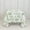 White and Sage Green, variant on BalsaCircle 70x70 inch White with Blue French Toile Polyester Square Vintage Square Pastoral Floral Rustic Table Cloth Washable Table Cover