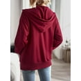 thumbnail image 3 of REDHOTYPE Women's Button Long Sleeve Brushed Jacket Coats with Pockets, 3 of 8
