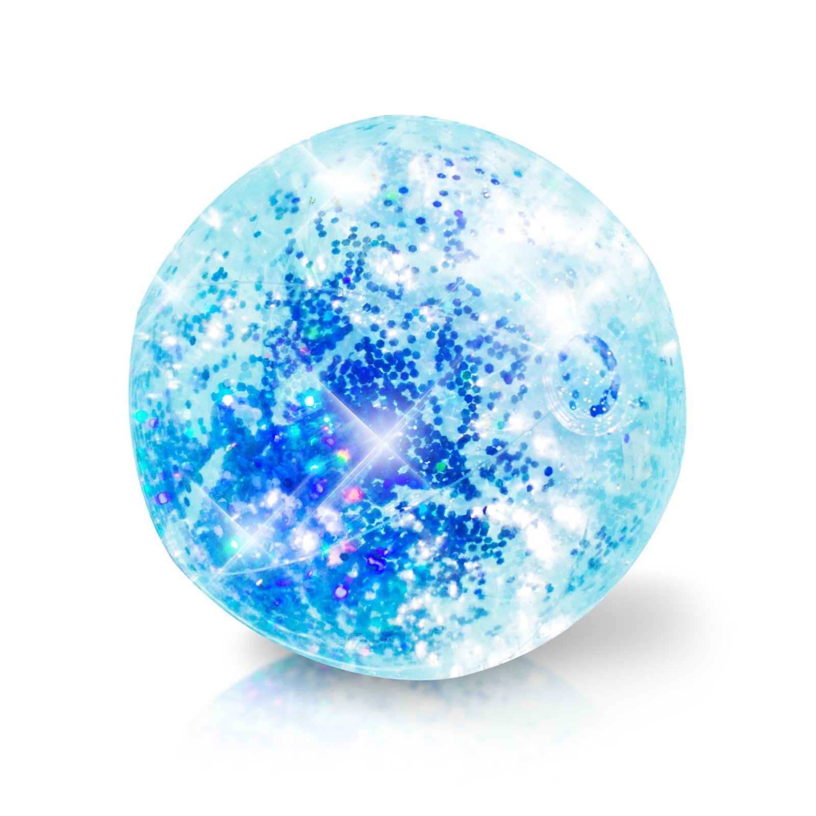 Pool Candy Glitter Inflatable 13.75 Jumbo Beach Ball Blue