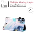 thumbnail image 4 of Allytech iPad Pro 11-inch Case 2020, iPad Pro 11 Case 2018, Slim Fit Smart Cover Auto Sleep Wake Folio Flip Kickstand Shockproof Protection Case Cover for Apple iPad Pro 11-inch, Marble, 4 of 6