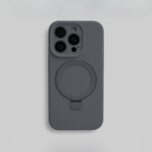 Compatible with iPhone 16 /Pro/Pro Max Case Stand, Slim Full Camera Protection Liquid Silicone Phone Case Suitable for iPhone 16 /Pro/Pro Max Compatible with MagSafe Ring Magnetic Kickstand