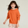 thumbnail image 3 of Blusa con capucha de manga larga para niñas y niños, primavera y otoño, sudadera con capucha de manga larga de color liso, top versátil de moda, abrigo con capucha para hombres y mujeres, sudadera con, 3 of 8