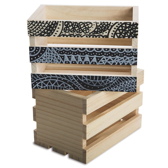 Small Wood Crate Pk6