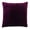 Purple, variant on Indian Pillow Case Solid Plum Home Dcor Throw Cushion Velvet Cover - Choose Size