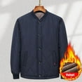 thumbnail image 3 of Men's Velvet Thickened Cotton Jacket - Loose Jacket with Lambswool Lining, 3 of 6