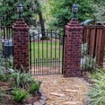 thumbnail image 5 of ALEKO Garden Yard Steel 5 x 4 feet Prague Style Pedestrian Gate Black, 5 of 6
