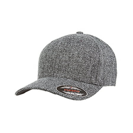 Poly Mesh Cap - Flexfit Adult Poly Mélange Heather Stretch Cap