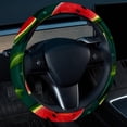 thumbnail image 2 of Watermelon 14.5 Inch Printing PVC Leather Steering Wheel Cover Auto Accessories for Car Wheel Protection, 2 of 6