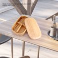 thumbnail image 3 of LYUMO Picnic Box, Bento Box,Wooden Lunch Box Food Storage Container School Picnic Square Bento Box, 3 of 8