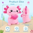 thumbnail image 2 of Axolotl Plush,Axolotl Stuffed Animal Plush Toys,14” Salamander Plushie,Cute Plushies Soft Newt Plushy Kawaii Huggging Pillow,Cuddly Body Pillow Gifts for Birthday(Pink), 2 of 4