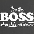 thumbnail image 2 of CafePress - I'm The Boss Maternity Dark T Shirt - Maternity Dark T-Shirt, 2 of 3