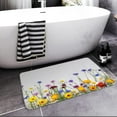 thumbnail image 3 of Bath Mats for Bathroom, Bathroom Mats Rugs No Silp,Yellow Daisy Washable Cover Floor Rug Carpets Floor Mat Bathroom Decorations 18x30 Inches for Kitchen Bedroom Indoor, 3 of 6