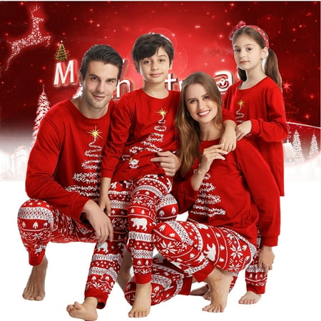 

Matching Family Pajamas Christmas Tree Sleepwear Unisex PJs Pants Set 2 Piece Long Sleeve Clothes