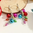 thumbnail image 4 of Alexki Bulbs & Bells Dangle Christmas Themed Earrings, 4 of 5