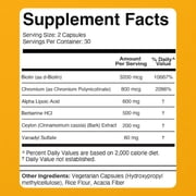 Dr. Colbert, MD | by Divine Health | Carb Assist Berberine | Alpha Lipoic Acid | Chromium | 60 Capsules