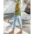 thumbnail image 3 of Sherrylily Women V Neck T Shirts Casual Summer Tops Tees Loose Fit Tunics, 3 of 4
