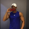 thumbnail image 3 of Men's Fashion Street Style Tank Tops, Quick-Dry Running Vest Fitness Training Undershirt, 3 of 5