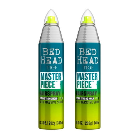 TIGI Bed Head Masterpiece Shiny Hairspray, Strong Hold, 2 Pack