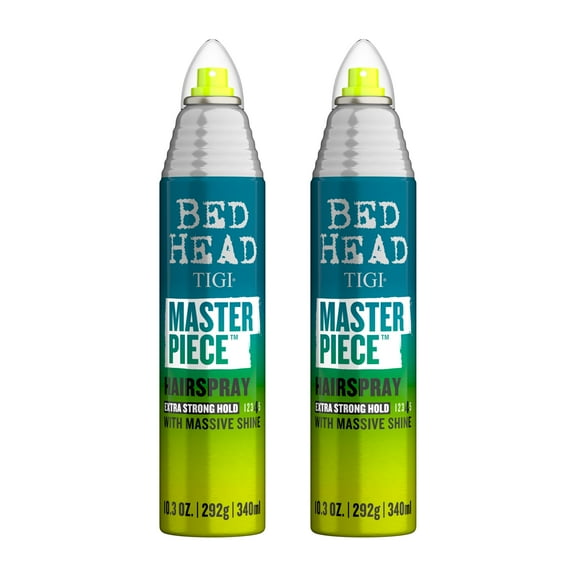 TIGI Bed Head Masterpiece Shiny Hairspray, Strong Hold, 2 Pack