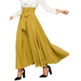 thumbnail image 2 of Vedolay Midi Skirt Women's Flowy Handkerchief Hemline Midi Skirt,Yellow XL, 2 of 5