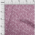 thumbnail image 2 of oneOone Cotton Cambric Pink Fabric Texture Leaf Sewing Fabric By The Yard Printed Diy Clothing Sewing Supplies 42 Inch Wide, 2 of 4
