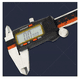 thumbnail image 2 of Calibrador Vernier Digital Lcd Pie Rey 15cm Acero Inoxidable, 2 of 4