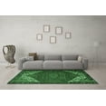 thumbnail image 3 of Ahgly Company Indoor Rectangle Persian Emerald Green Traditional Area Rugs, 7' x 10', 3 of 4
