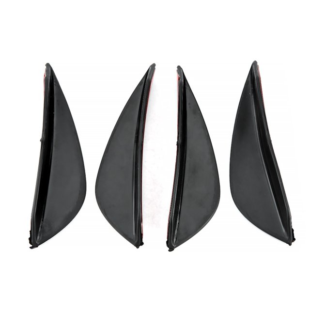 Couteau à Vent Modifié pour Voiture en Fibre de Carbone Universel, 4 Pcs Auto-Adhésif, Réduit la Résistance au Vent