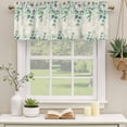 thumbnail image 2 of 2 Pack Daisy Eucalyptus Leaf Valance for Window Summer Flower Vintage Countryside Kitchen Valance Rod Pocket Short Curtain Topper Decorative Window Treatment for Living Room Bedroom 42"x18", 2 of 9