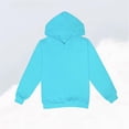 thumbnail image 5 of NAISIBABY Girls Hoodies Long Sleeve Solid Color Casual Soft Hooded Sweatshirts Light Blue Size 2 T, 5 of 5