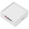 thumbnail image 2 of Caja para Charms GlamWhite4 3Pzas Blanco 4x4x1.7 Plástico Interior Terciopelo Joyero con Logo., 2 of 3
